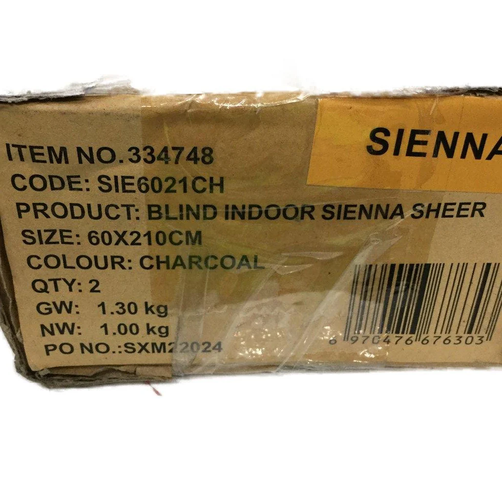 Markisol 2 Pack Sienna Sheer Roller Blinds Charcoal 60 x 210cm NEW - Image 7