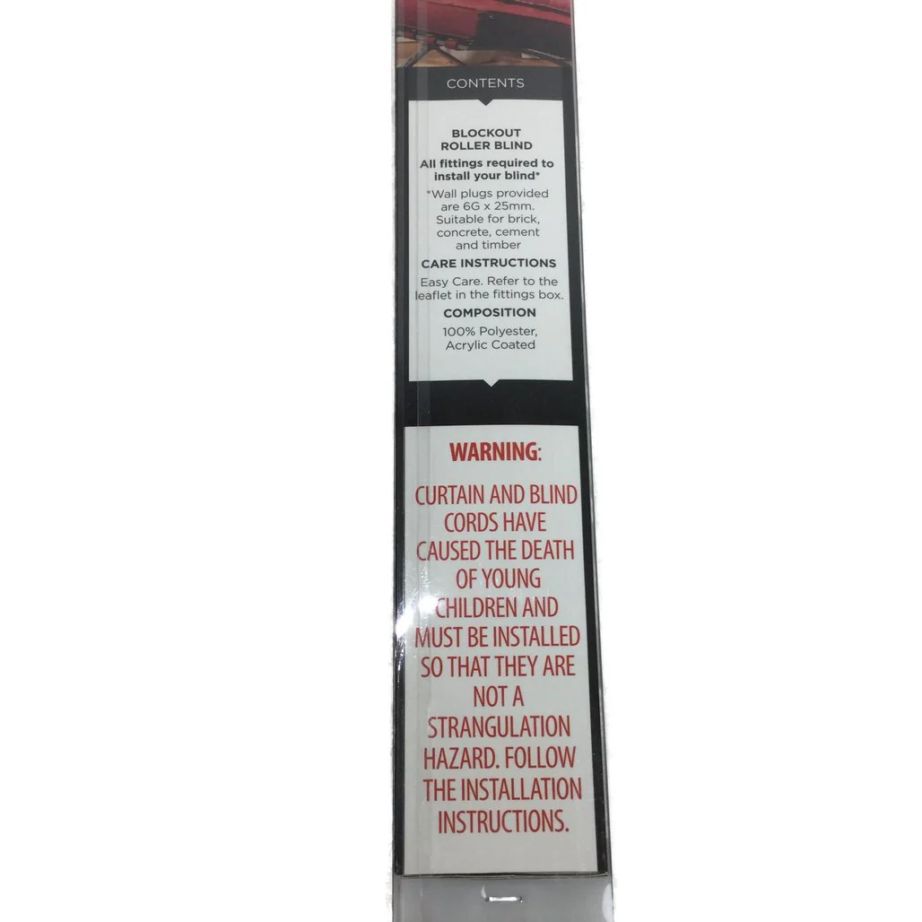 Markisol 4 Pack Portofino Blockout Roller Blinds Pepper 60 x 240cm NEW - Image 6