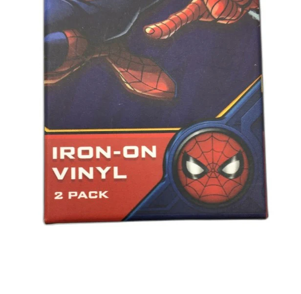 Marvel 2x Twin Pack Spiderman Iron-On Vinyl Wraps 30.5 x 30.5cm NEW - Image 4
