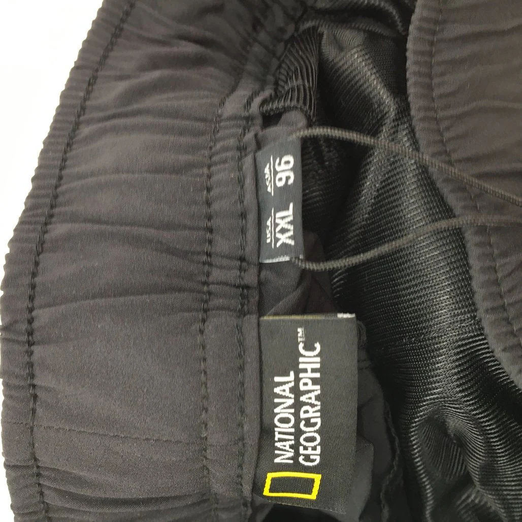 National Geographic Cyprus Wobbler String Black Short Pants Unisex Size 2XL NEW - Image 6