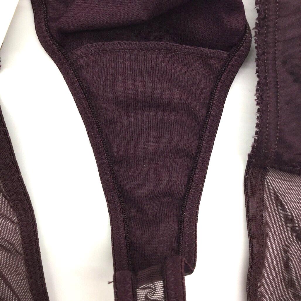 NEW Calvin Klein Deep Purple Mesh String Thong Ladies Underwear Size Large - Image 3