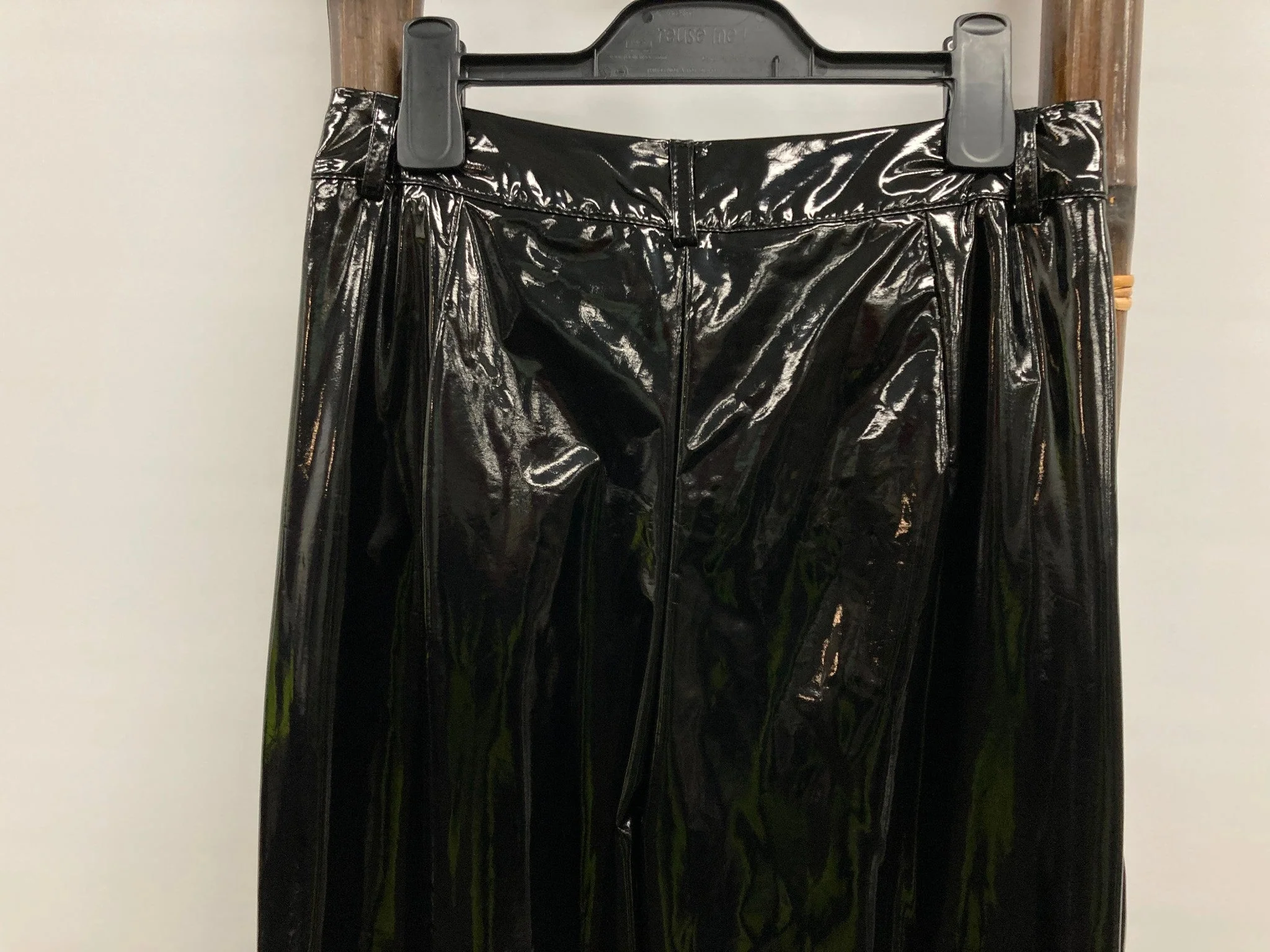 Cider Wide Boot Leg Polyester/Pu Pants Black Ladies Sz M NEW - Image 5