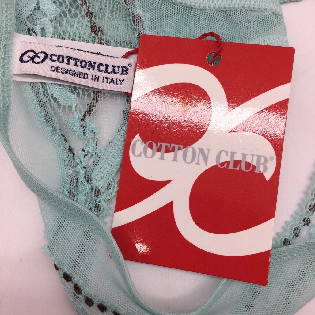 NEW Cotton Club Mint Green Lace Mesh String Thong Ladies Underwear Sz I4 / XL - Image 5