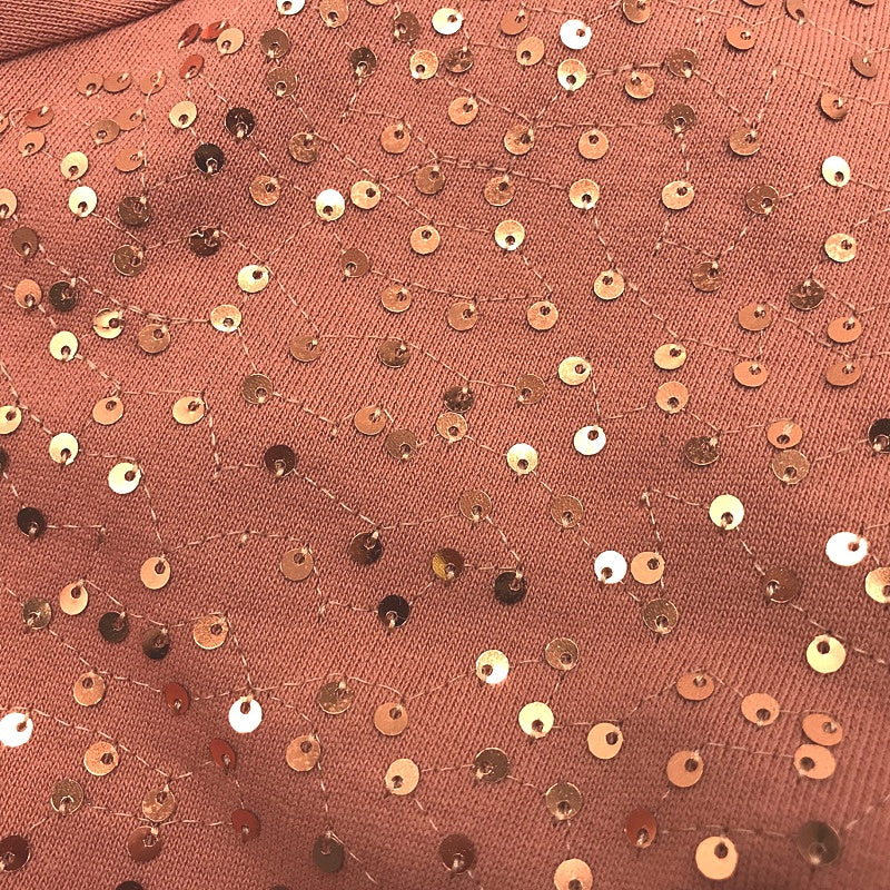 Next Embellished Sequin Long-sleeve Orange Cotton Top Ladies Size UK 14 - Image 4