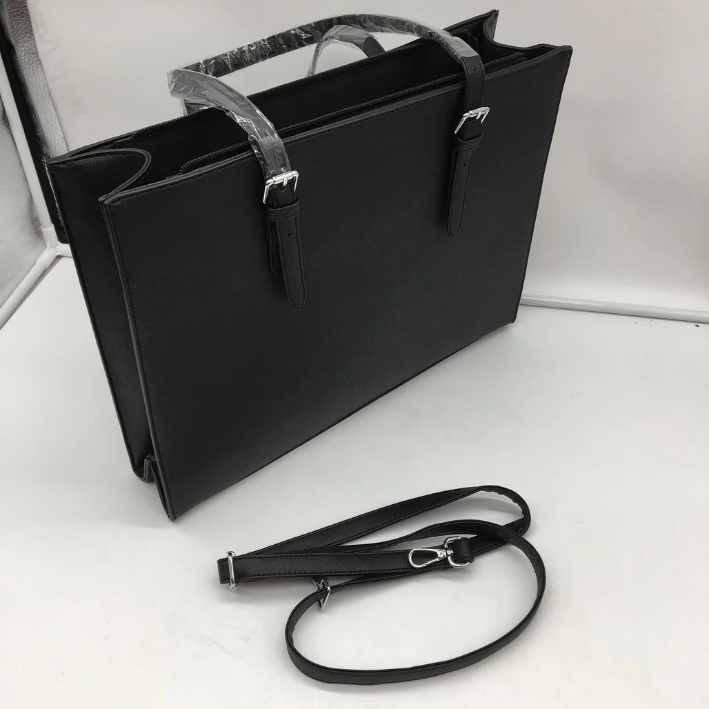 Nubily Waterproof Black PU Leather Women's 15.6 inch Tote Laptop Handbag NEW - Image 8