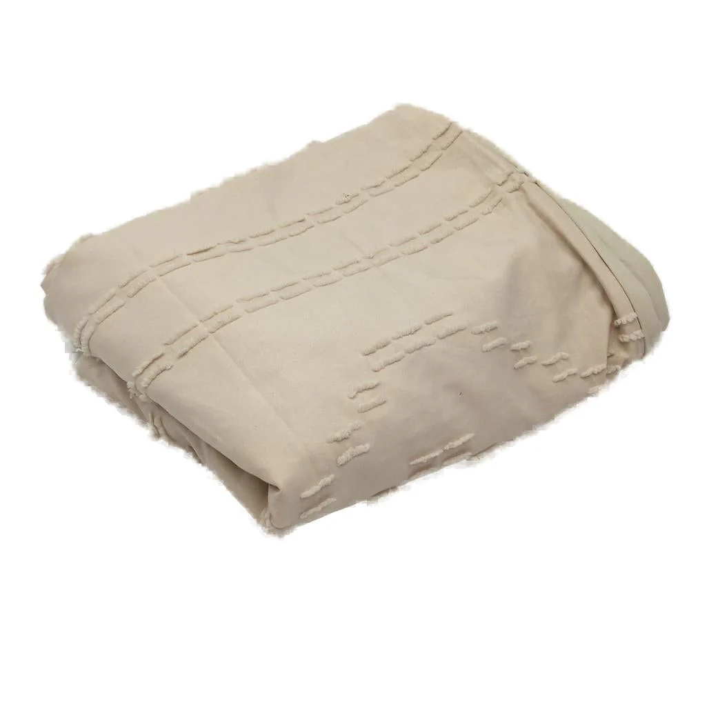 Oli Anderson Set of Beige Textured Double Doona Cover and 1 Pillow Case NEW - Image 2