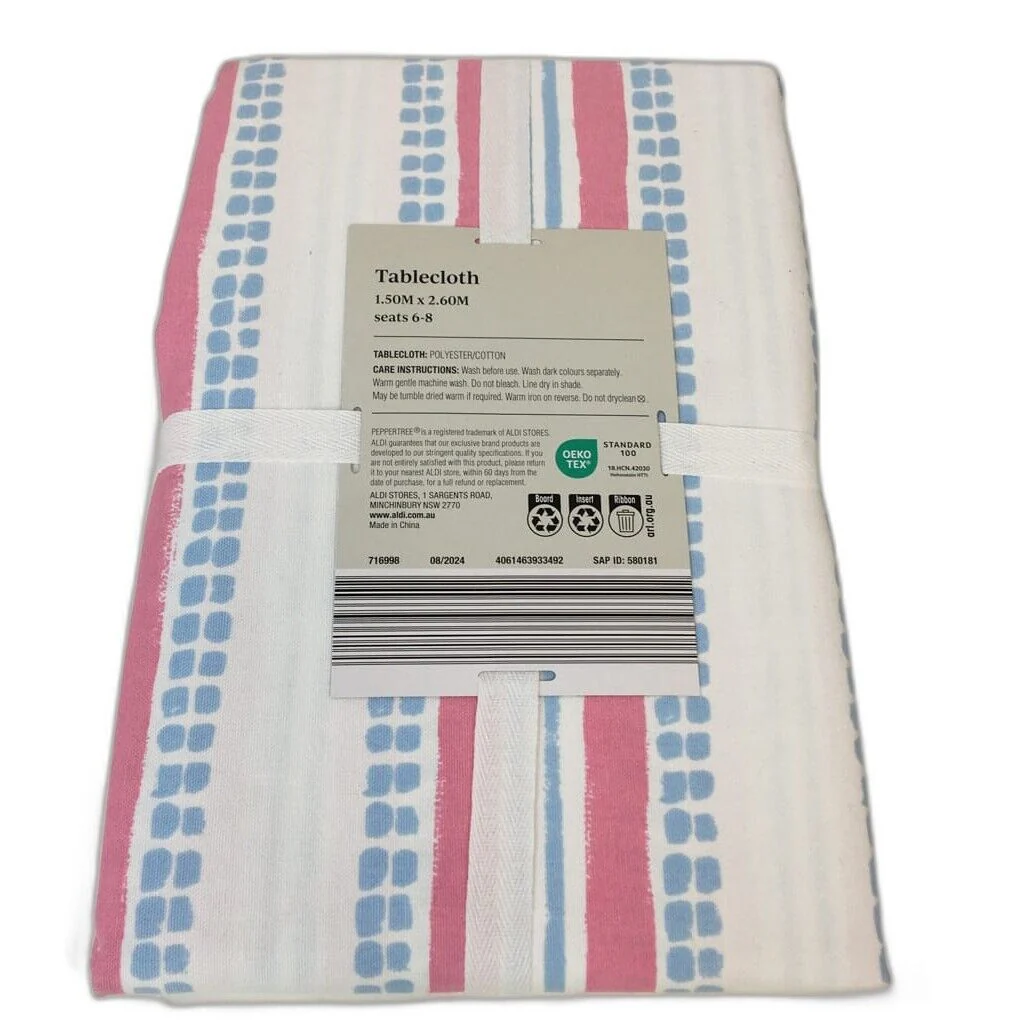 Peppertree Home Collection Tablecloth 1.50m x 2.60m NEW - Image 3