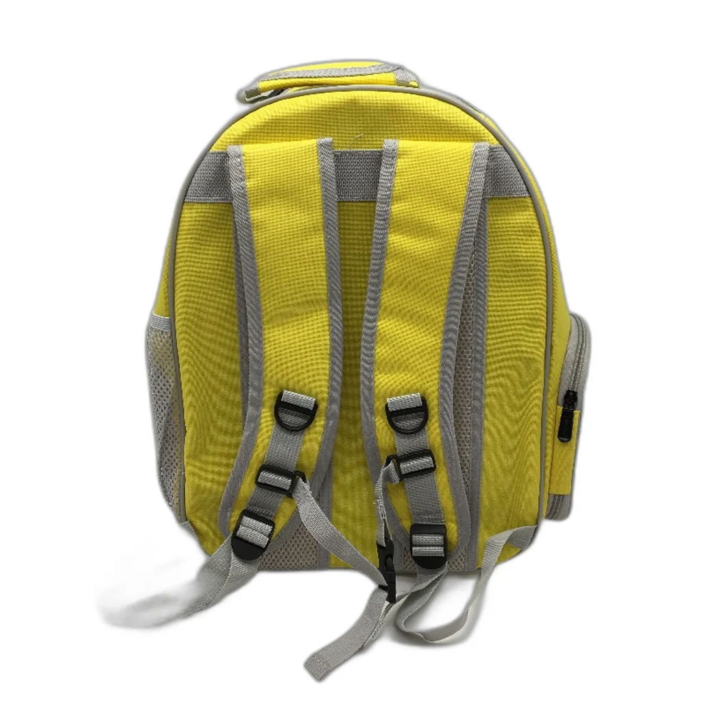 Pet Transparent Carrier Travel Backpack & Pillow Small Cats/ Dogs Yellow NEW - Image 2