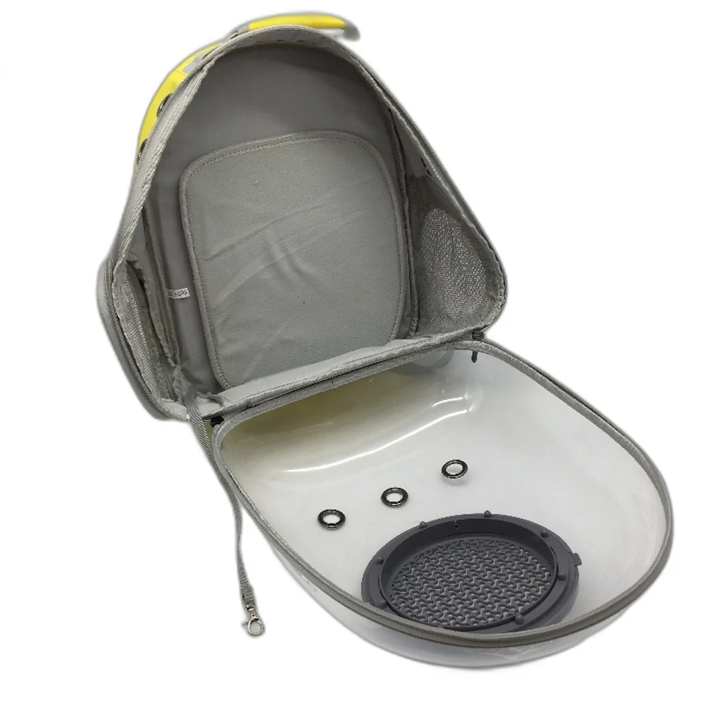 Pet Transparent Carrier Travel Backpack & Pillow Small Cats/ Dogs Yellow NEW - Image 7