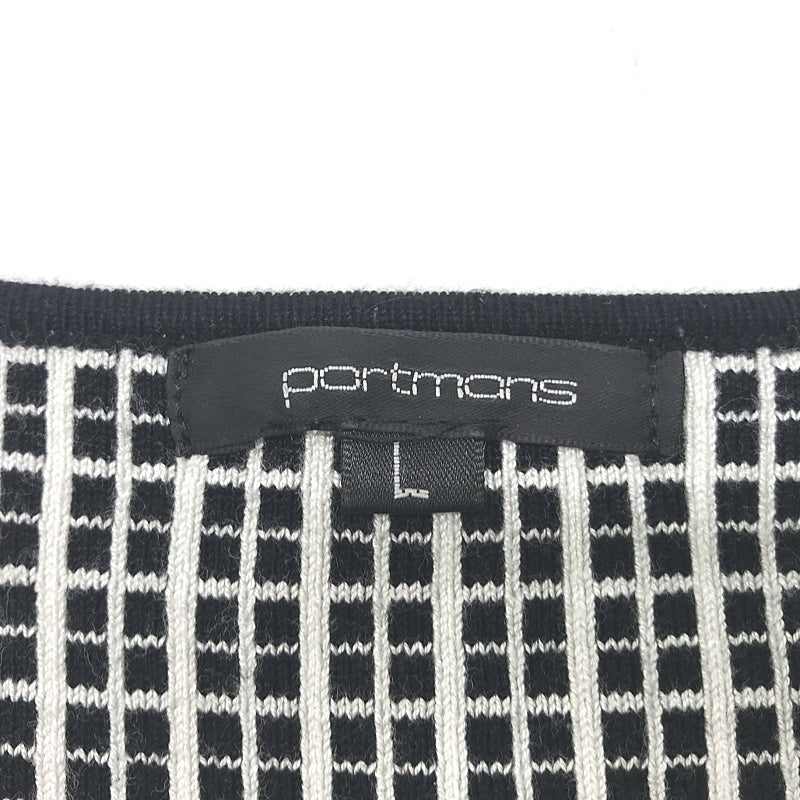 Portmans Black/White Checkered Sleeveless V-neck Mini Dress Ladies Size Large - Image 3