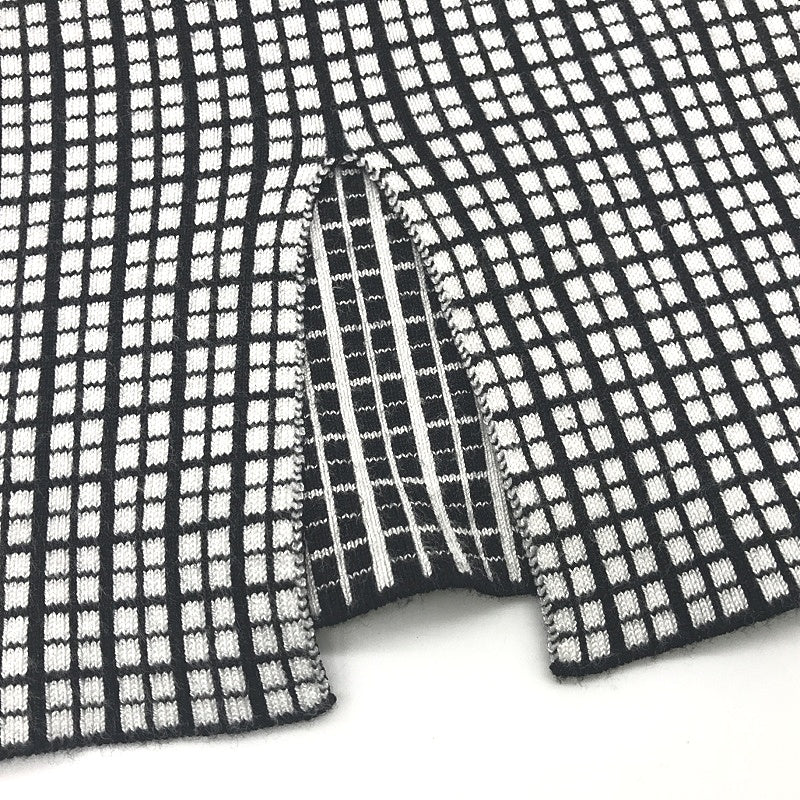 Portmans Black/White Checkered Sleeveless V-neck Mini Dress Ladies Size Large - Image 4