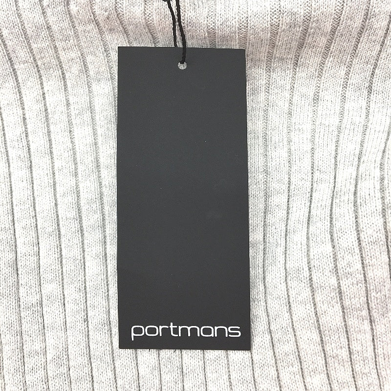 Portmans Grey Marle 100 % Cotton Ladies Short Sleeve Knit Top Size L NEW - Image 3