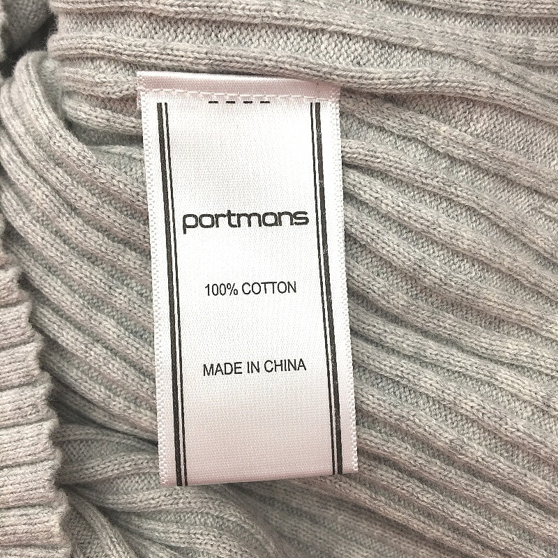 Portmans Grey Marle 100 % Cotton Ladies Short Sleeve Knit Top Size L NEW - Image 6