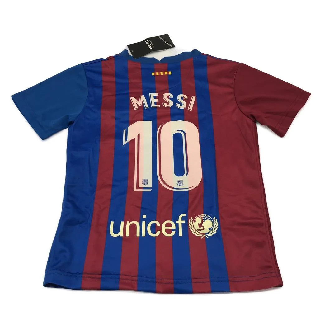 Rakuten Unicef Set of 3 Messi #10 Jersey Sport Set Kids Size 28 NEW - Image 3
