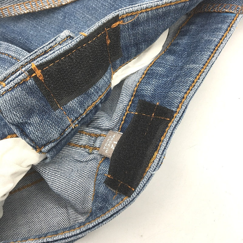 reWORKED by re-UP Handcrafted Upcycled Fabrics Light Blue Denim Tote Handbag - Image 3
