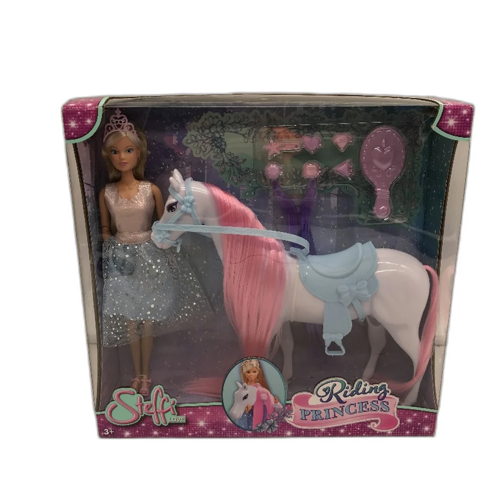 Steffi Love Riding Princess Moveable With Horse & Hair Styling Accessories NEW - Image 2