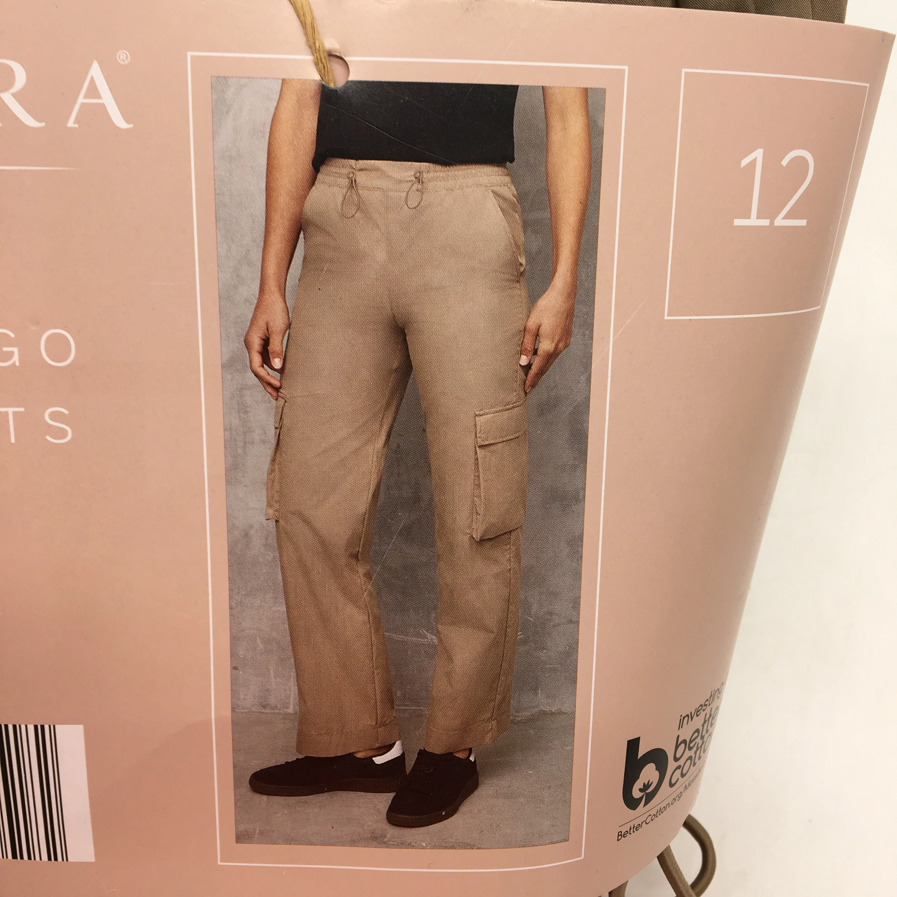 Serra Casual Cotton Blend Brown Cargo Pants Ladies Size 12 NEW - Image 3