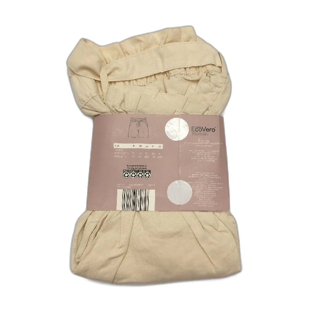 Serra Womens Cream Linen Blend Belted Waist Shorts Ladies Size 14 NEW - Image 2