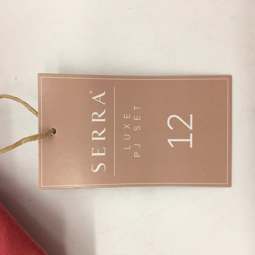 Serra Womens Luxe Pink Soft 2 Piece Short Sleeve PJ Set Size 12 NEW - Image 4