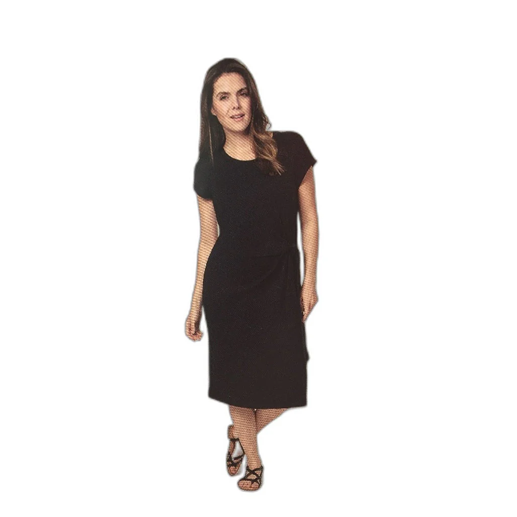 Serra Womens Summer Mid Lenght Black Dress Size 10 NEW - Image 3