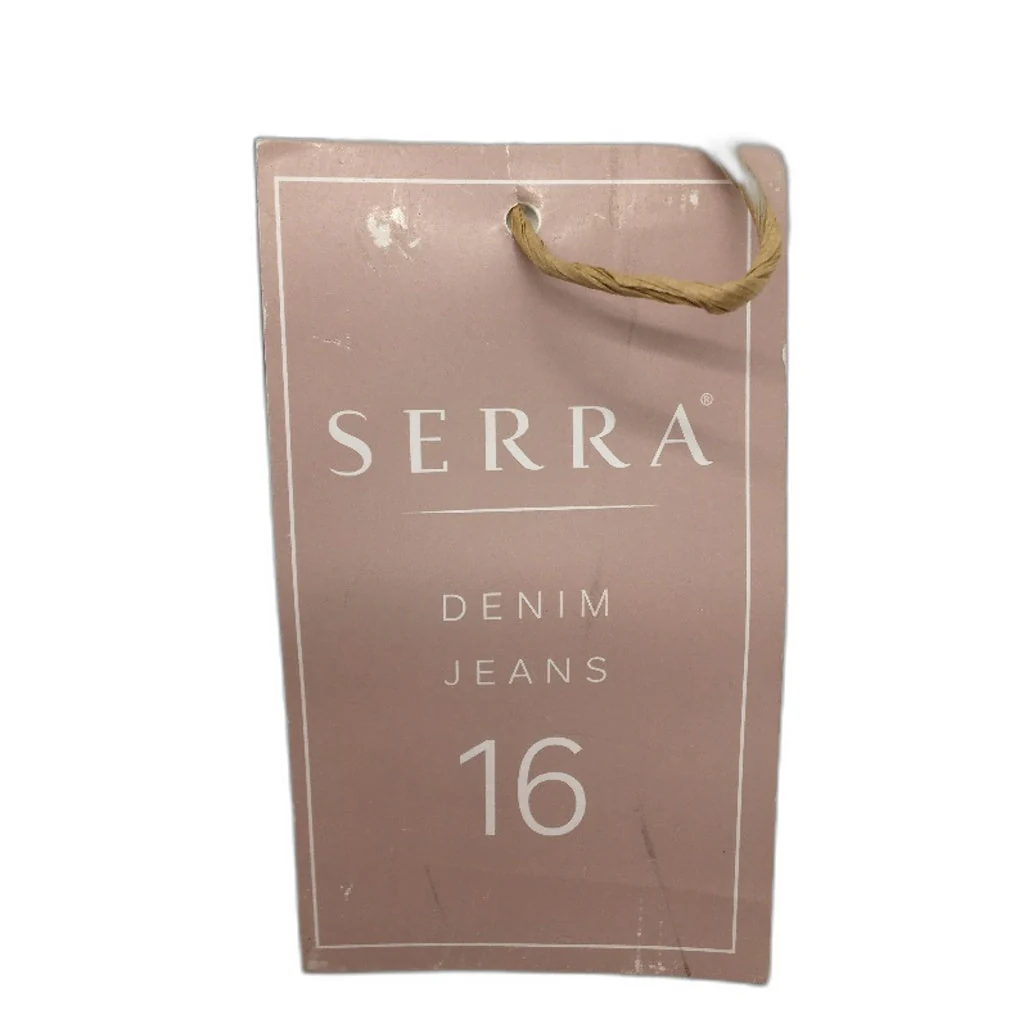 Serra Womens White Cotton Slim Fit Denim Pants Size 16 NEW - Image 3