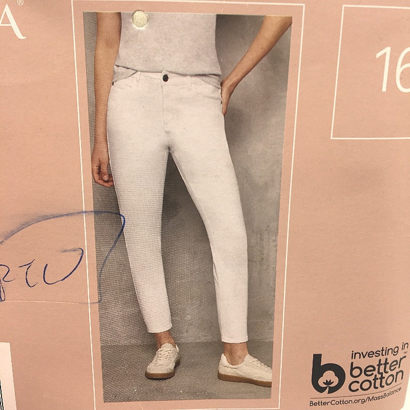 Serra Womens White Cotton Slim Fit Denim Pants Size 16 NEW - Image 4