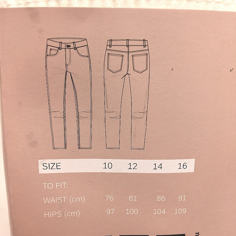 Serra Womens White Cotton Slim Fit Denim Pants Size 16 NEW - Image 5
