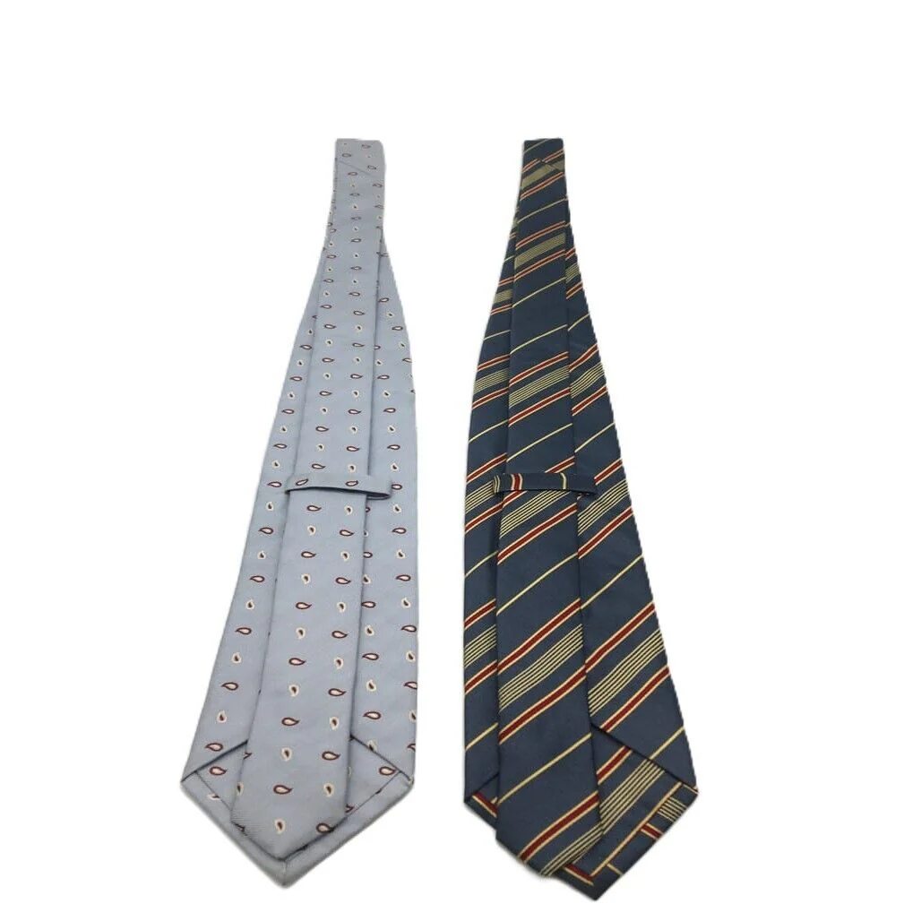 Set of 2 Multicoloured Hand Made in Italy 100 % Silk Standard Men Ties New - Image 5