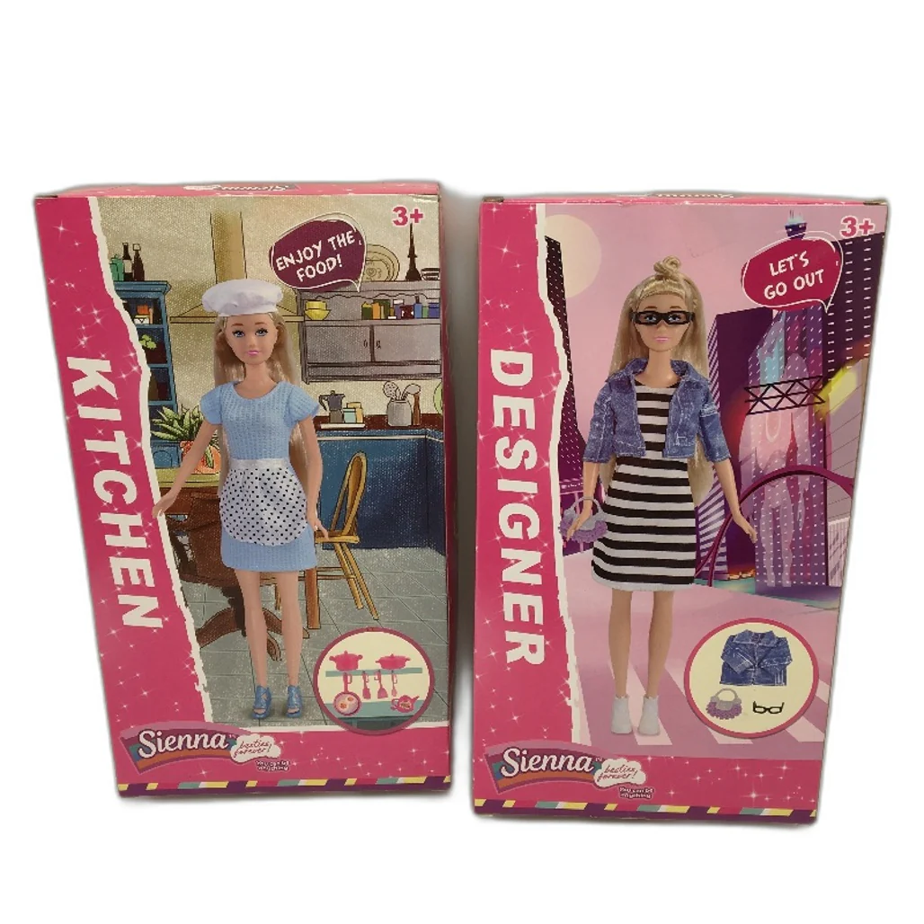 Sienna 2 pack Kitchen Isla & Designer Brittany Dress-Up Dolls w/ Accessories NEW - Image 2