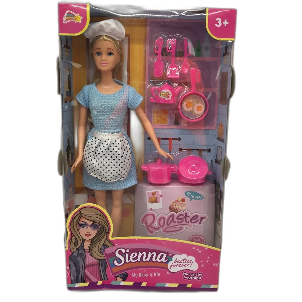 Sienna 2 pack Kitchen Isla & Designer Brittany Dress-Up Dolls w/ Accessories NEW - Image 3