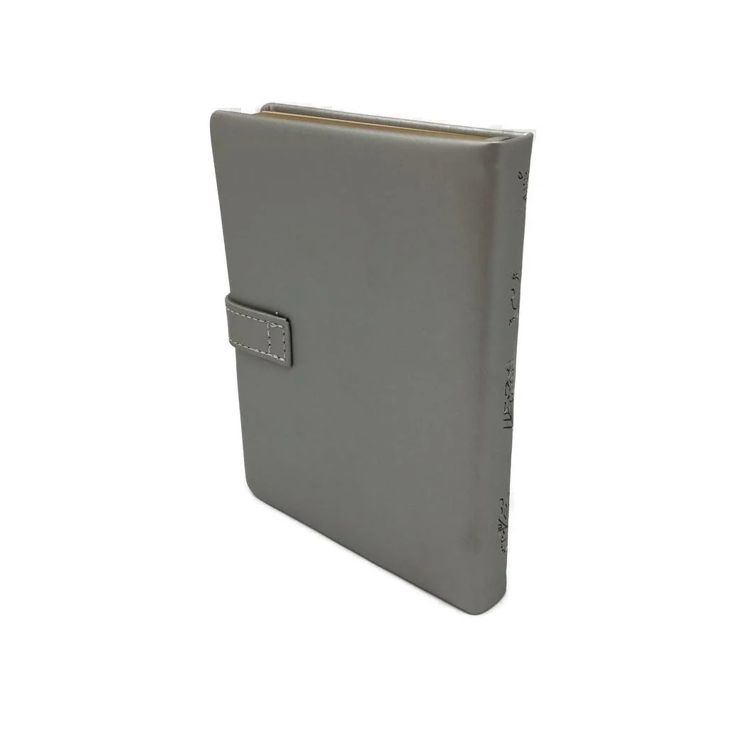 Silver Floral PU Leather Journal Undated Diary with Heart Lock & Key NEW - Image 6