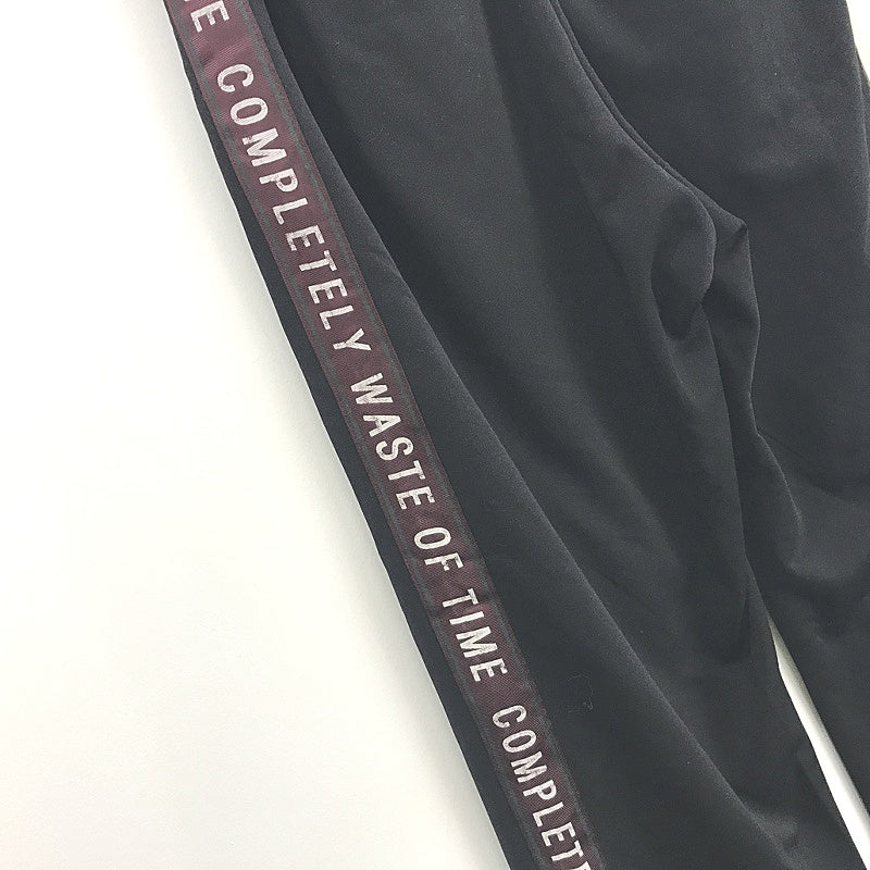 Spinns 'Competely Waste of Time' Black Sweatpants Ladies Size JPN Medium - Image 3