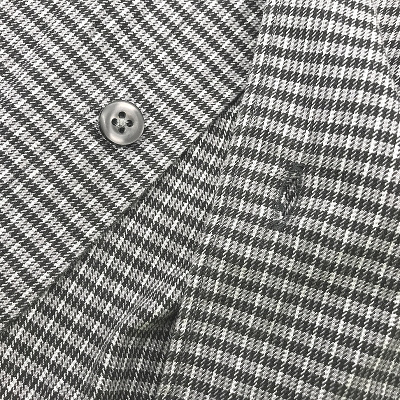 St Michael Marks & Spencer Fine Cotton Checkered Button Up Shirt Mens Size M - Image 5