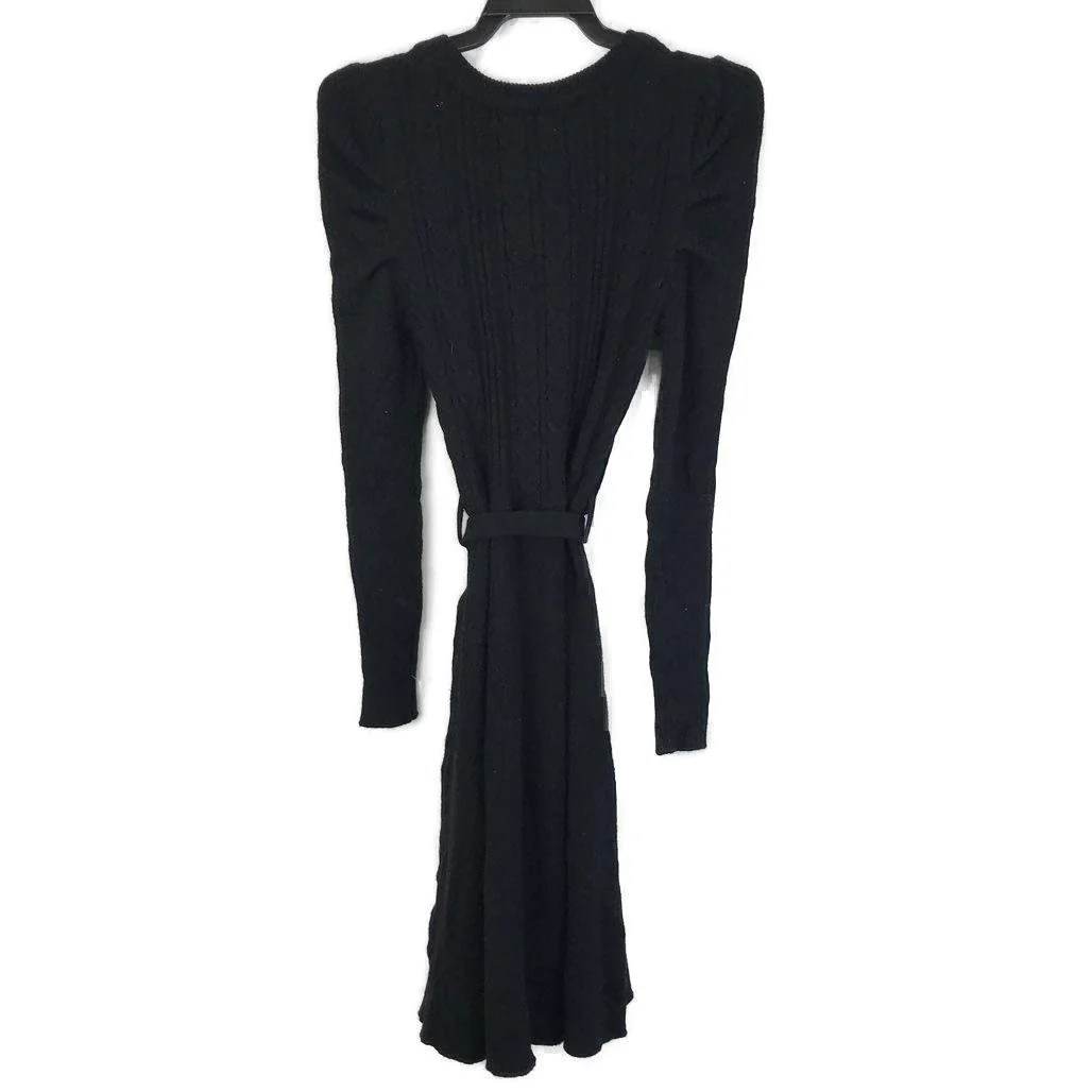 Sunny Girl Womens Black Mid Lenght Knit Long Sleeve Dress Size M NEW - Image 2