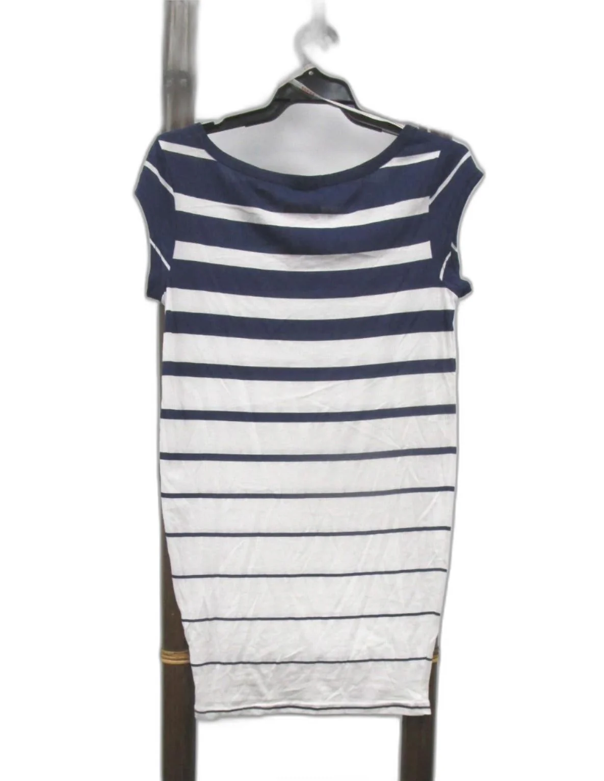 Supre Scoop Neck S/S T-Shirt Mini Dress Navy/White Ladies Size Xxs NEW - Image 3