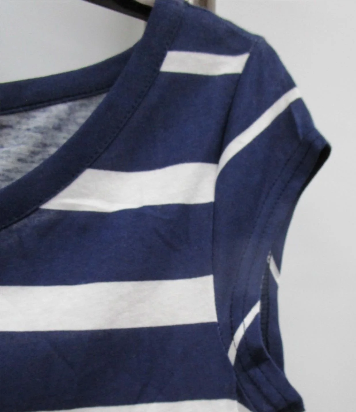 Supre Scoop Neck S/S T-Shirt Mini Dress Navy/White Ladies Size Xxs NEW - Image 5