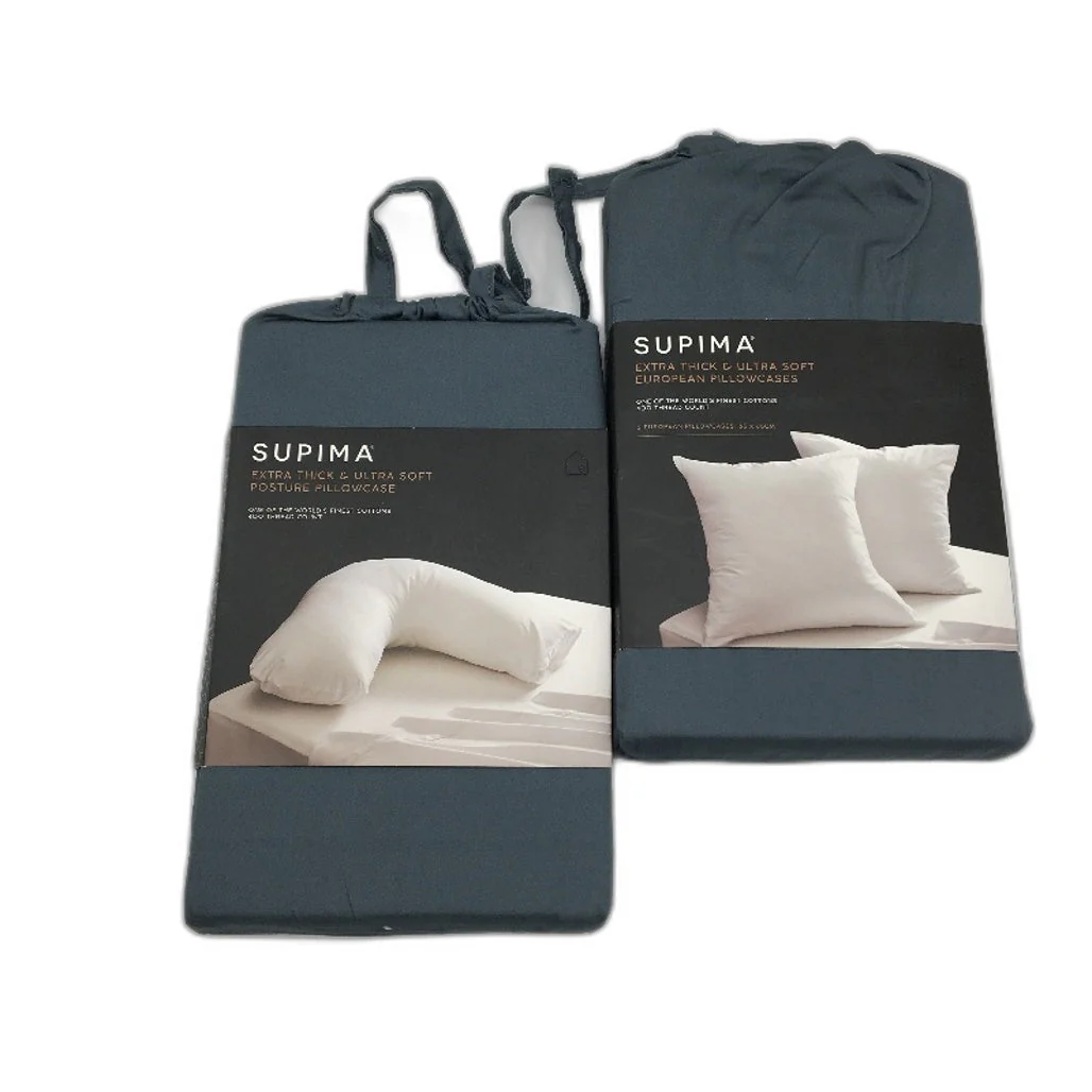 Suprima Set of 1 Blue Steel Posture & 2 European Pillowcases NEW - Image 6