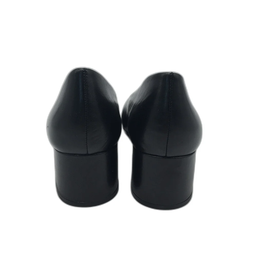 Tamaris Comfort Fit Soft Leather Black Heeled Shoes Ladies Size 41 US 9.5 NEW - Image 7