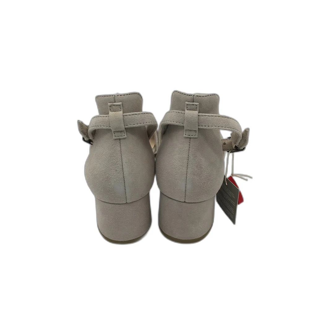 Tamaris Comfort Suede Leather Heeled Sandals Taupe Ladies Size EU 41 US 9.5 NEW - Image 6