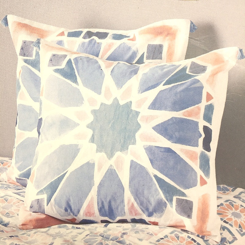 Target 4 Mixed Blue Tones Textures/Colours Europoean Pillow Cases NEW - Image 5
