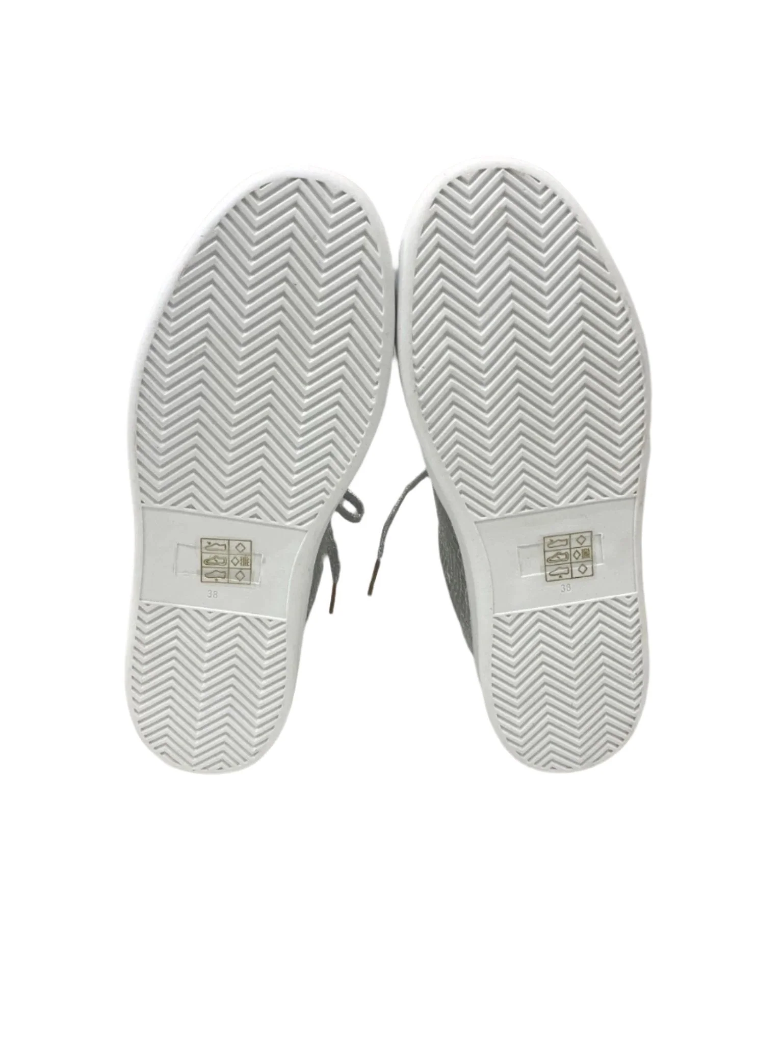 Threadz Silver Metallic Star White Sneakers Ladies Various Sizes NEW - Image 5