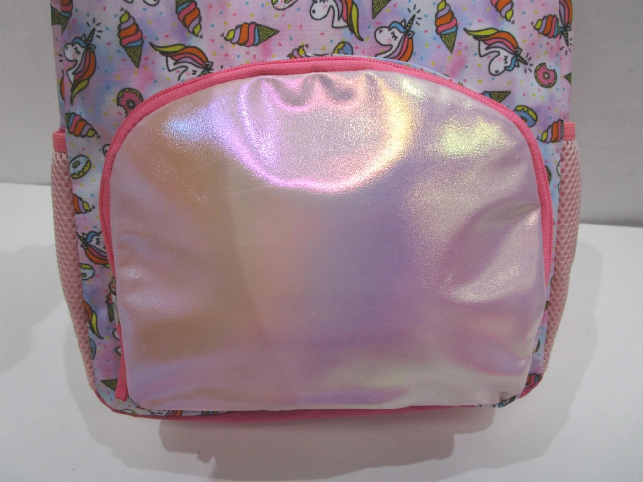 Unicorn Printed 1 Compartment 2 Side Mesh & 1 Front Pocket Backpack NEW - Image 4