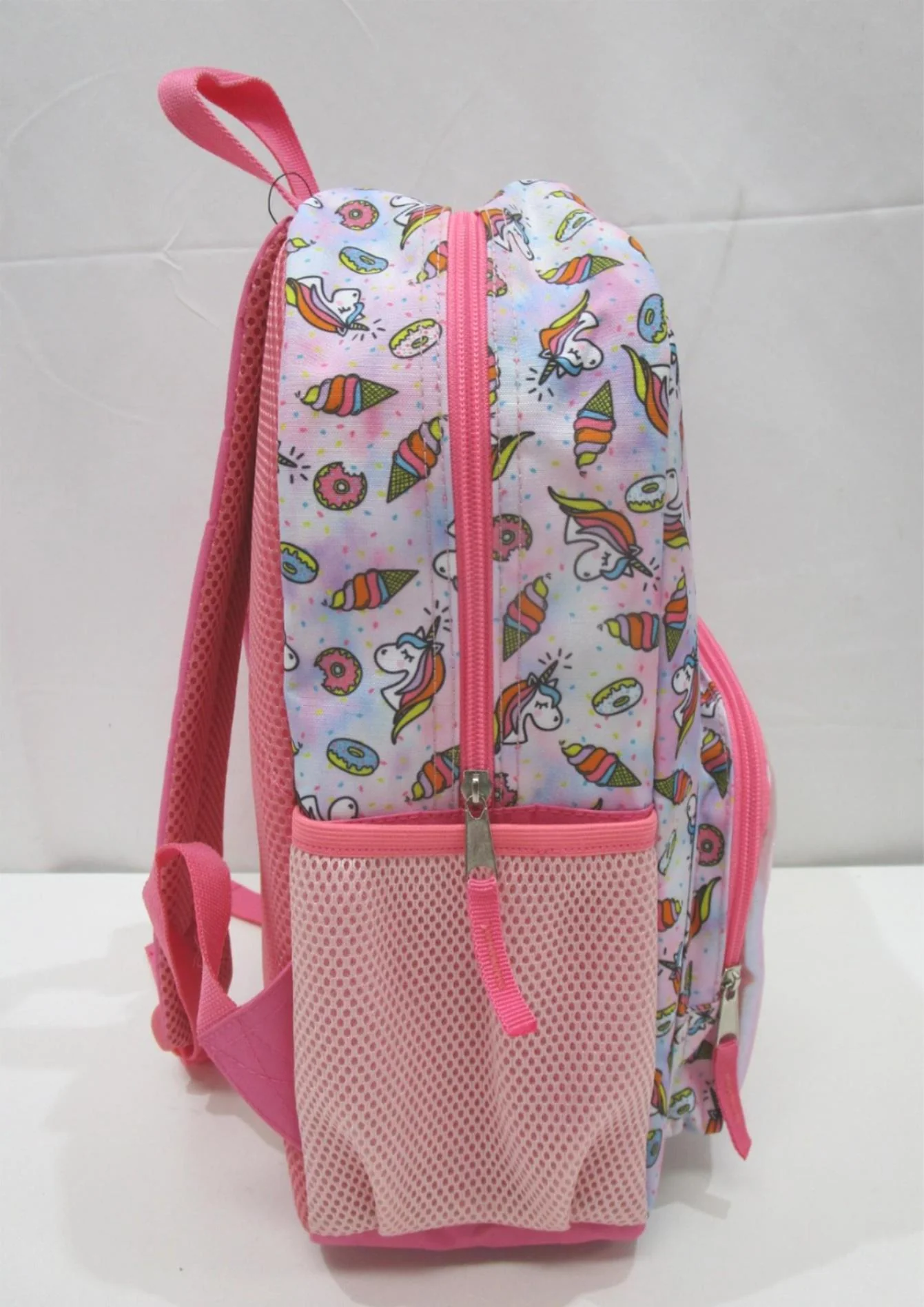 Unicorn Printed 1 Compartment 2 Side Mesh & 1 Front Pocket Backpack NEW - Image 6