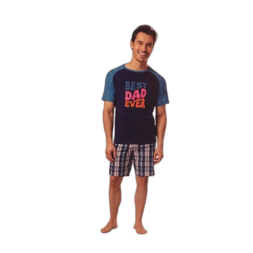 Westbay Mens Summer Short PJ Set 'Best Dad Ever' Size S NEW - Image 3
