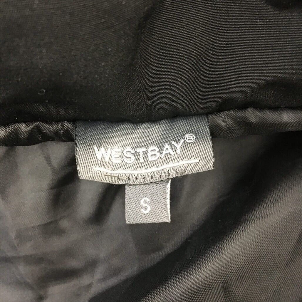 Westbay Recycled Polyester Hooded Puffer Vest Unisex Black Size Small NEW - Image 3