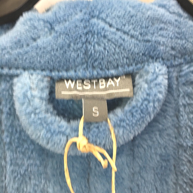 Westbay Super Soft Plush Blue Waist Tie Up Fleece Robe Mens Size S NEW - Image 4