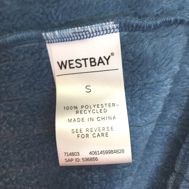 Westbay Super Soft Plush Blue Waist Tie Up Fleece Robe Mens Size S NEW - Image 6