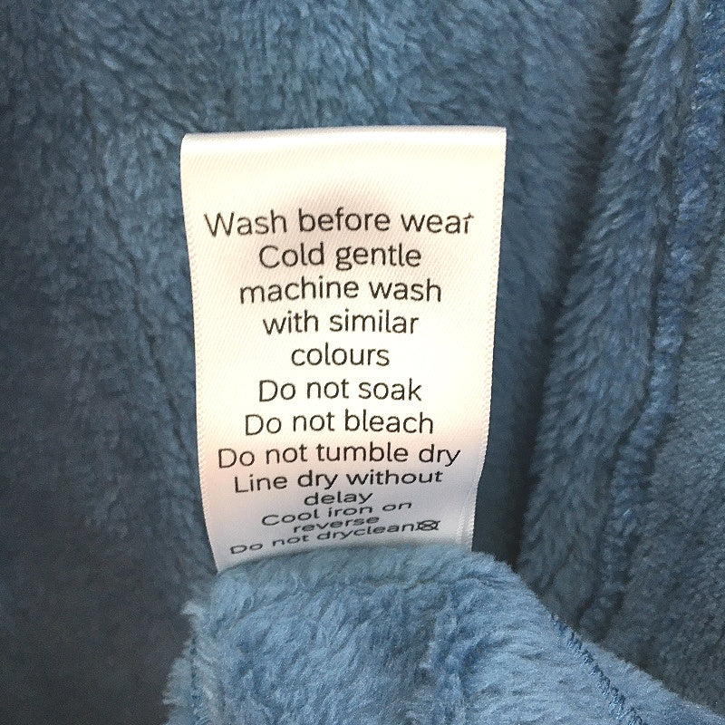 Westbay Super Soft Plush Blue Waist Tie Up Fleece Robe Mens Size S NEW - Image 7