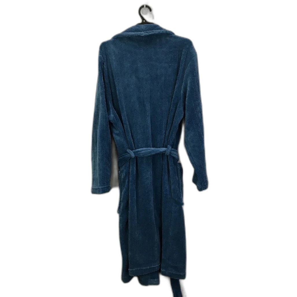 Westbay Super Soft Plush Blue Waist Tie Up Fleece Robe Mens Size L NEW - Image 2
