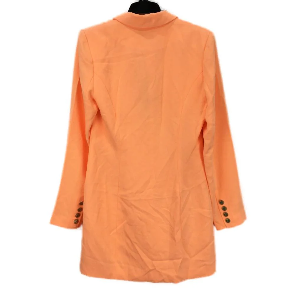 White Fox Long Island Peach Orange Double Breasted Blazer Dress Ladies Sz S NEW - Image 2